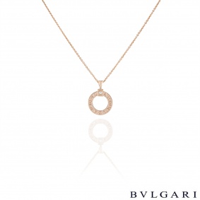 Bvlgari Bvlgari Rose Gold Diamond Pendant 344492 Bvlgari Bvlgari Rose Gold Diamond Pendant 344492